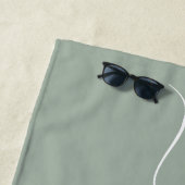 Niedlicher trendy Script Name Personalisiert Dusty Strandtuch (Beispiel)