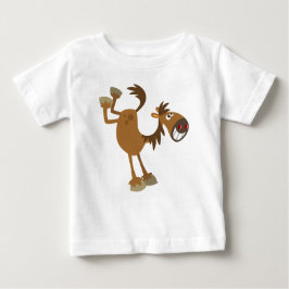 Niedlicher tretender Cartoon-Pferdebaby-T - Shirt