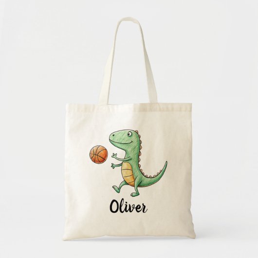 Niedlicher Trex Basketball Tragetasche (Vorne)