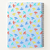 Niedlicher Trex Dinosaurier mit einem charmanten F Notizblock (Rückseite)