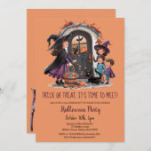 Niedlicher Trick Leckerei Kinder Süßigkeiten Hallo Einladung (Vorne/Hinten)