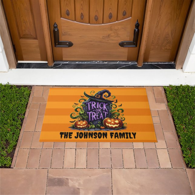 Niedlicher Trick oder Behandlung Fußmatte (Außenbereich)