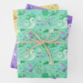 Niedlicher Trick oder Kids-Halloween Geschenkpapier Set (Beispiel)