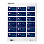 Niedlicher Trick oder Treat Ghost Adressaufkleber (Vorne)