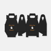 Niedlicher Trick oder Treat Halloween-Geistername Geschenkschachtel (Ungefaltet)