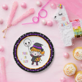 Niedlicher Trick oder Treat Hexe Pappteller (Party)