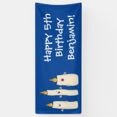Niedlicher Trio-Cartoon Banner (Vertikal)