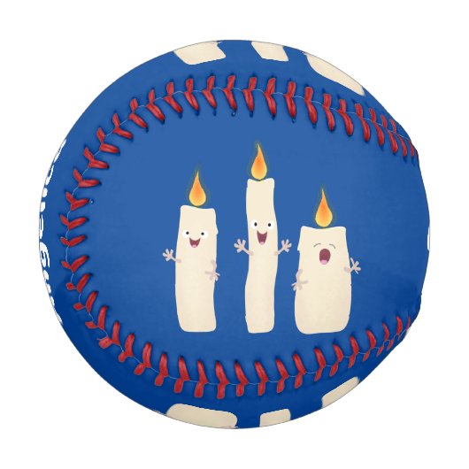 Niedlicher Trio-Cartoon Baseball (Vorderseite Links)