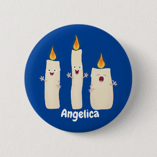 Niedlicher Trio-Cartoon Button