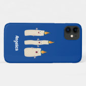 Niedlicher Trio-Cartoon Case-Mate iPhone Hülle (Rückseite (Horizontal))