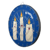 Niedlicher Trio-Cartoon Dartscheibe (Vorderseite rechts)