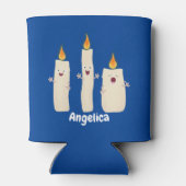 Niedlicher Trio-Cartoon Dosenkühler (Rückseite)