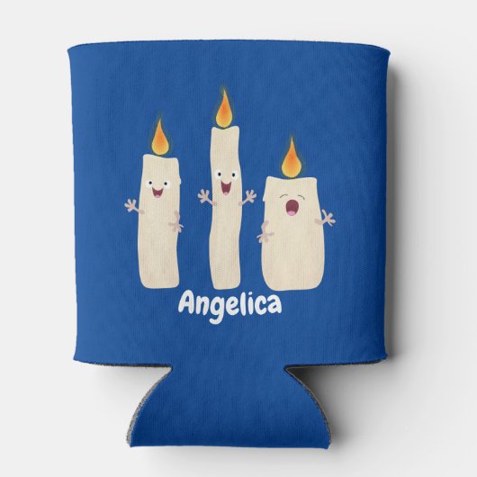 Niedlicher Trio-Cartoon Dosenkühler (Rückseite)