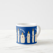 Niedlicher Trio-Cartoon Espressotasse (Vorderseite Rechts)