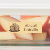 Niedlicher Trio-Cartoon für die Babywüle personali Etiketten (Befestigt)