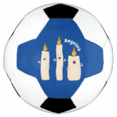 Niedlicher Trio-Cartoon Fußball (Vorderseite)