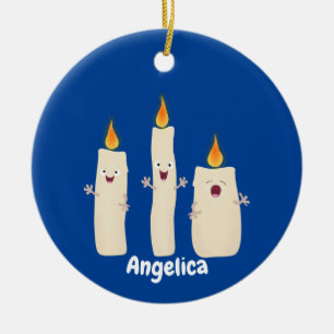 Niedlicher Trio-Cartoon Keramik Ornament