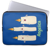 Niedlicher Trio-Cartoon Laptopschutzhülle (Vorderseite)
