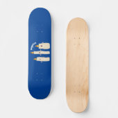 Niedlicher Trio-Cartoon Skateboard (Vorderseite)