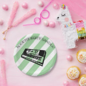 Niedlicher Trompetenrock und Rolle, Musikinstrumen Pappteller (Party)