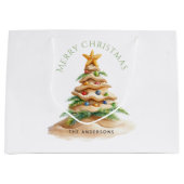 Niedlicher Tropical Beach Weihnachtsbaum Große Geschenktüte (Vorderseite)