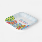 Niedlicher Tropical Summer Flip Flops Pool Party S Pappteller (Gewinkelt)