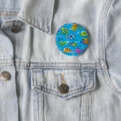Niedlicher tropischer Fisch-Knopf Button (Beispiel)