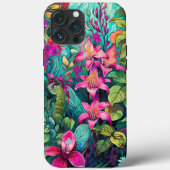 Niedlicher tropischer Hawaiiangarten Nr. 1109 Case-Mate iPhone Hülle (Rückseite)