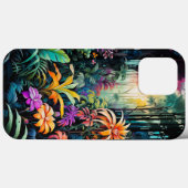 Niedlicher tropischer Hawaiiangarten Nr. 1111 Case-Mate iPhone Hülle (Rückseite (Horizontal))