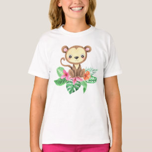Niedlicher tropischer Kleinkinder-T - Shirt