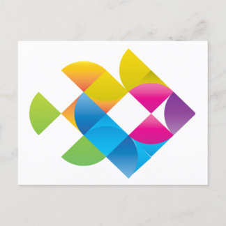 niedlicher tropischer Regenbogenfisch Postkarte