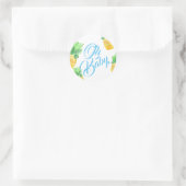 Niedlicher tropischer Umschlag Aufkleber mit Babyd (Tasche)