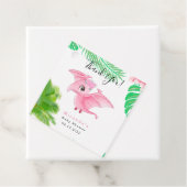 Niedlicher Tropischer Vogel Rosa Dinosaurier Kinde Geschenkanhänger (Beispiel)