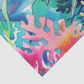 Niedlicher tropischer Wasserfarbenhai Seidenpapier (Detail)