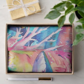 Niedlicher tropischer Wasserfarbenhai Seidenpapier (Geschenk)