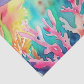 Niedlicher tropischer Wasserfarbenhai Seidenpapier (Detail)