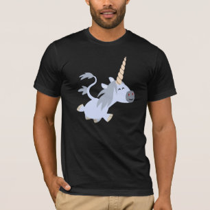 Niedlicher Trotting Cartoonunicorn-T - Shirt