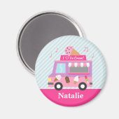Niedlicher Truck für Mädchen Magnet (Vorderseite/Rückseite)
