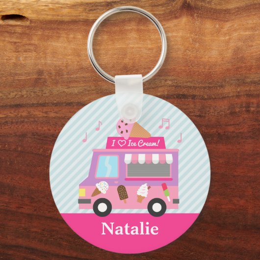 Niedlicher Truck für Mädchen Schlüsselanhänger (Vorderseite)