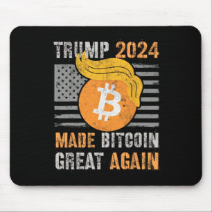 Niedlicher Trump 2024 machte Bitcoin wieder zum Pr Mousepad