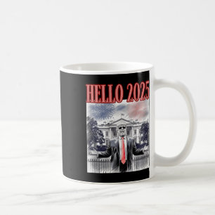 Niedlicher Trump Hallo 2025 Neujahrsfest Konservat Kaffeetasse