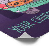 Niedlicher Trunk oder Leckerei - benutzerdefiniert Poster (Ecke)