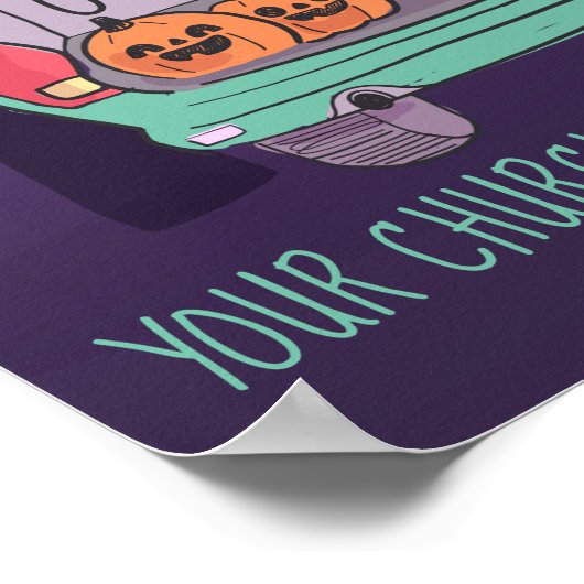 Niedlicher Trunk oder Leckerei - benutzerdefiniert Poster (Ecke)