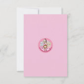 Niedlicher Tu Tu danken Ihnen 3,5"" das MÄDCHEN Dankeskarte (Rückseite)