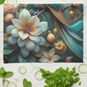 Niedlicher Türkisbird Geschirrtuch (Gefaltet)