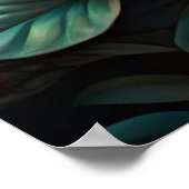 Niedlicher Türkisbird Poster (Ecke)