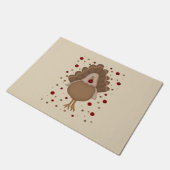 Niedlicher türkischer Erntedank Fußmatte (Schrägansicht)