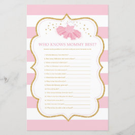 Niedlicher Tutu, der die beste Babydusche kennt