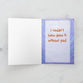 Niedlicher Tyrannosaurus Rex danken Ihnen zu Dankeskarte (Innenseite)