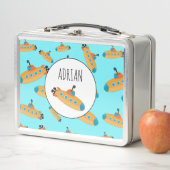 Niedlicher U-Boot-Individuelle Name Metall Brotdose (Beispiel)